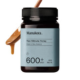 Manukora raw Manuka honey bottle with rich color for daily use