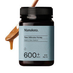Manukora raw Manuka honey bottle with rich color for daily use