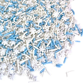 Manvscakes Snowflake sprinkles on cookies add festive color and sparkle