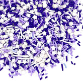 Manvscakes purple and silver sprinkles pack shown for festive cake decorating.