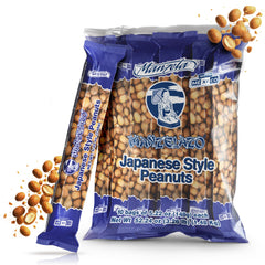 Manzela Japanese Style Coating Peanuts pack-front view for on-the-go snacking.