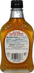 Stack of pancakes with Maple Grove Farms syrup highlighting flavor.