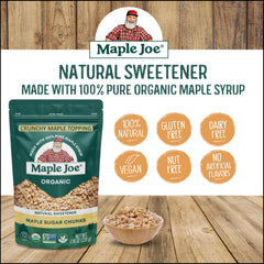 Maple Joe maple sugar sprinkles on ice cream for flavor