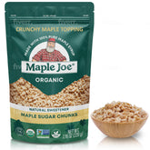 Maple Joe maple sugar sprinkles in a jar for dessert toppings