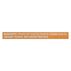 MaraNatha Organic Creamy Peanut Butter Spread spoon-dipping highlights smooth texture and flavor.