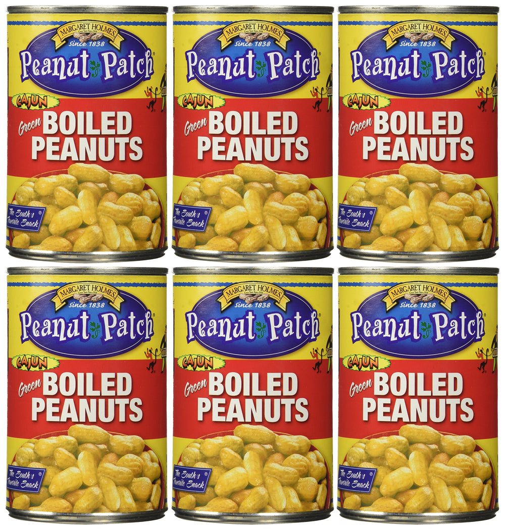 Margaret Holmes Cajun-style boiled peanuts pack-6; savory, shareable snack for parties and gatherings.