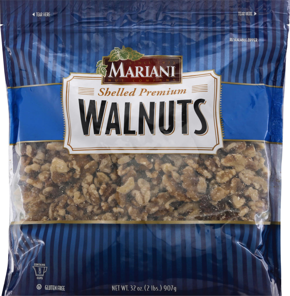 Mariani Nut shelled premium California walnuts for snacking and baking