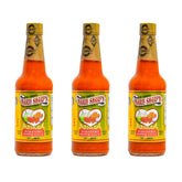 Marie Sharp’s Fiery Hot Habanero Sauce bottle adds bold Belizean heat to any dish.