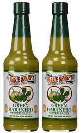 Marie Sharp's Green Nopal Prickly Pear Habanero bottle, fiber-rich Belizean sauce.