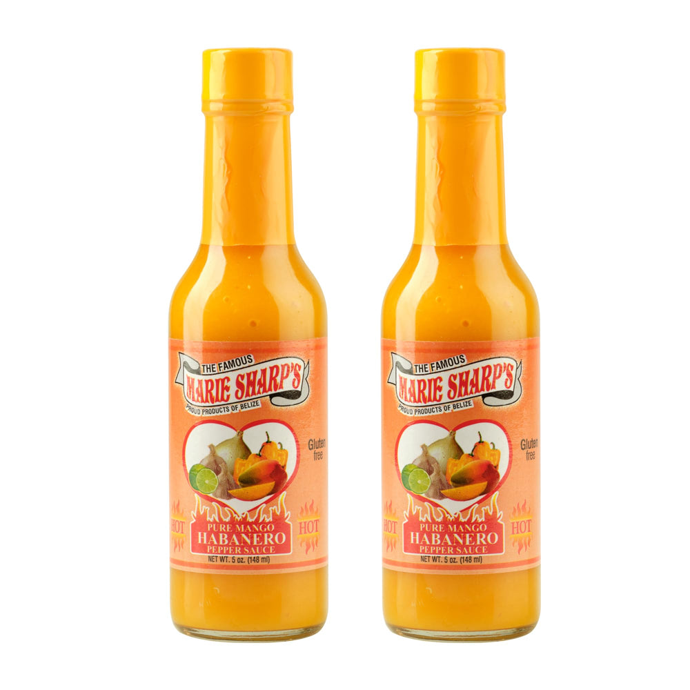 Marie Sharp's Mango Habanero sauce bottle ready to elevate meals with tropical sweetness