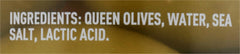 Mario Camacho Foods queen party colossal olives close-up texture and color.