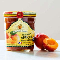MARKY'S Apricot Jam label highlights organic ingredients and Provence heritage for elegant breakfasts.