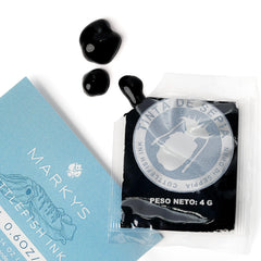 MARKY'S ink texture close-up reveals deep umami hues suitable for risotto or pasta.