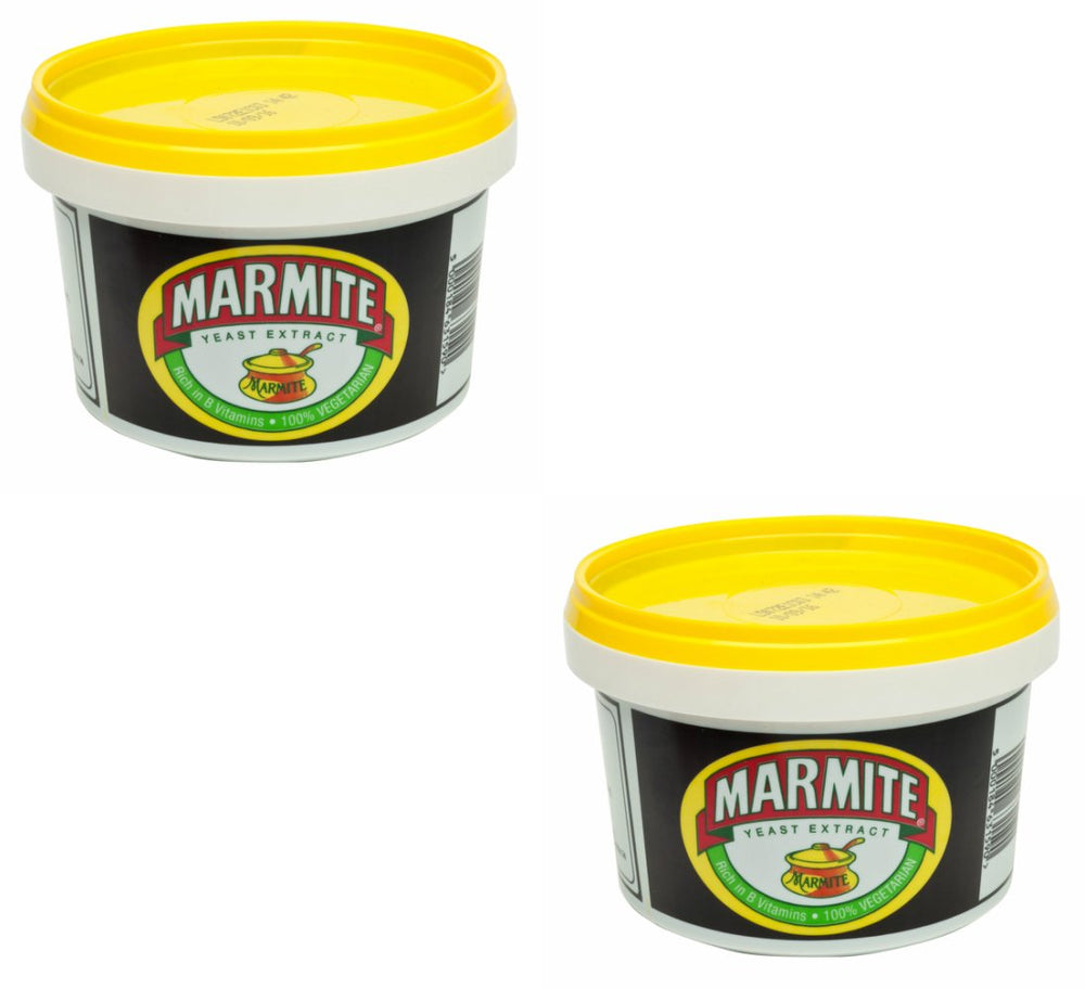 Marmite 600g tub, pack of 2, a versatile pantry staple for toast and sandwiches