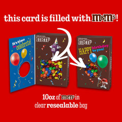 Mars M&M'S card and candy all-in-one makes gifting effortless.