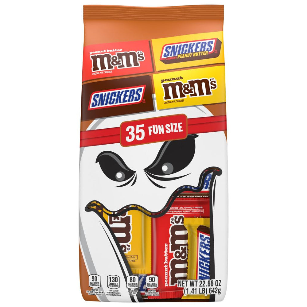 Mars M&M'S Milk Chocolate bulk bag for Halloween snacking and sharing.