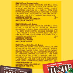 Mars M&M'S milk chocolate candies with smooth centers in colorful shells.