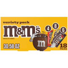 Mars M&M'S variety pack full-size candies for celebrations and sharing.
