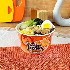 Dorm-friendly Maruchan Bowl Spicy Miso ready-to-eat during late-night study sessions.