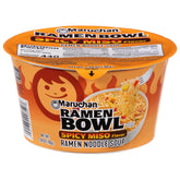 Maruchan Bowl Spicy Miso noodles in a steaming bowl offer quick comfort.