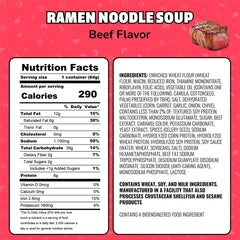 Close up of water being added to the Maruchan Instant Lunch Beef cup for fast nourishment.
