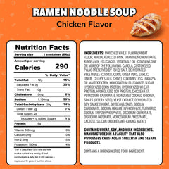 Maruchan Instant Lunch chicken dry ingredients ready for a hot meal on the go.