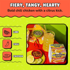 Maruchan Instant Lunch steaming noodles in cup offers a comforting aroma.