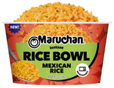Maruchan microwavable Mexican rice bowl ready-to-eat in minutes.
