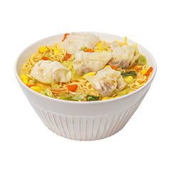 Maruchan Microwavable Wonton Bowl packaging highlighting shelf stable, convenient meal option