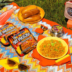 Maruchan Yakisoba Mango Habanero no-broth stir-fry noodles ideal for on-the-go.