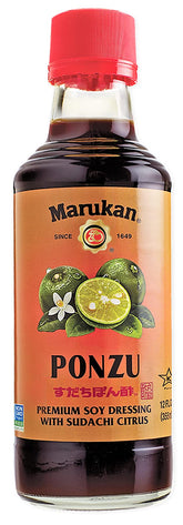 Marukan Ponzu Sudachi bottle ready for marinades and dips