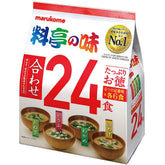 Marukome 24-meals miso soup value pack shown for quick home meals