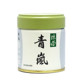 Marukyu Koyamaen ceremonial matcha powder for traditional whisking ritual.