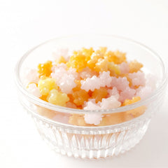 MARUTA Konpeito Hanatsume 50-pack per bag, convenient individually wrapped treats.