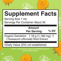 MaryRuth's Dandelion Root drops offer flexible daily dosing.