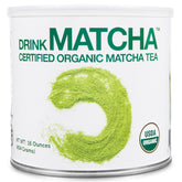 MATCHA DNA DrinkMatcha organic green tea powder tin front, ideal for smoothies and lattes.