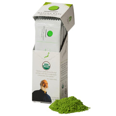 Matcha Kari ceremonial organic stick pack for on-the-go energy and focus.