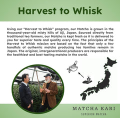 Organic certification label on Matcha Kari packaging.