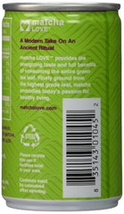 Matcha LOVE nutrition facts panel shows a low calorie option.