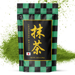 Matcharl Matcha Powder ceremonial-grade 80g close-up of vibrant green powder for whisking rituals