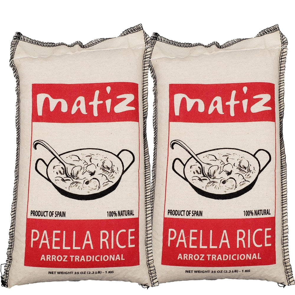 Matiz Valenciano paella rice pack for authentic Spanish dishes.