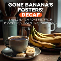 Maud's Banana Foster aroma pods showcase banana cream notes and vanilla for a comforting cup.