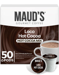 Maud's dark hot chocolate pods pack shot for cozy indulgence