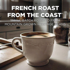 Maud's French Roast pods in Keurig-compatible format for quick brews.