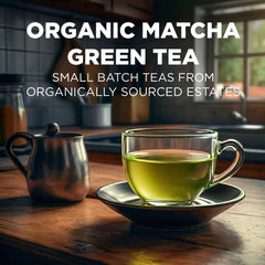 Close-up of Maud's matcha green tea pods showcasing premium organic blend.