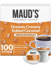 Maud's Salted Caramel pods pack offers rich aroma and convenient single-serve mornings.