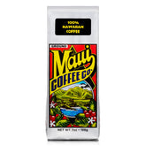 Maui Coffee Co. ground bag showing 100% Hawaiian beans for a bright cup