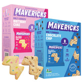 MAVERICKS Bolt Cookies variety pack packshot, ideal for healthy family snacks.