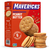 MAVERICKS Crackers Original pack front shows a crispy, plant-based snack for family moments.