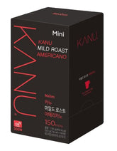 Maxim Kanu mini mild roasted Americano coffee box front for quick beverages